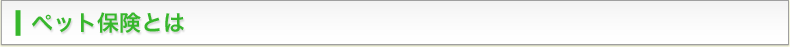ペット保険とは